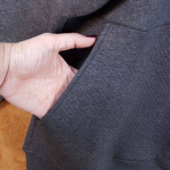 LUNYA Mens Sweatshirt Small Gray Pullover Crew RESTORE DOUBLE FACED LAHGO - Picture 4 of 10